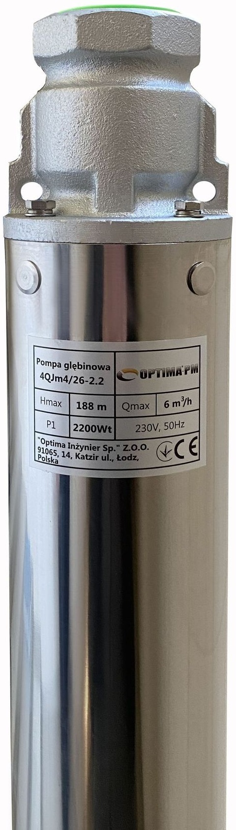 Скважинный насос Optima PM 4QJm4/26 + 2 м кабель (000017630) цена 12088 грн - фотография 2