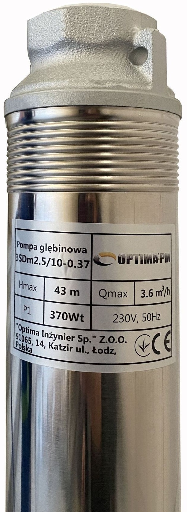 Скважинный насос Optima PM 3SDm2.5/10 + 15 м кабель (000019661) цена 6025 грн - фотография 2