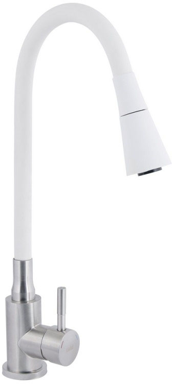 Смеситель для кухни Lidz Aria 015F31 (k35) LDARI015F31WNK36981 White/Nickel