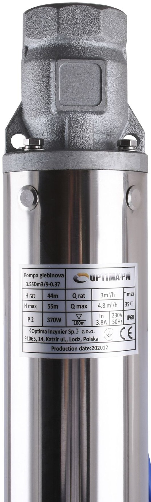 Скважинный насос Optima PM 3.5SDm3/9 + 35 м кабель (000021406) цена 7151 грн - фотография 2