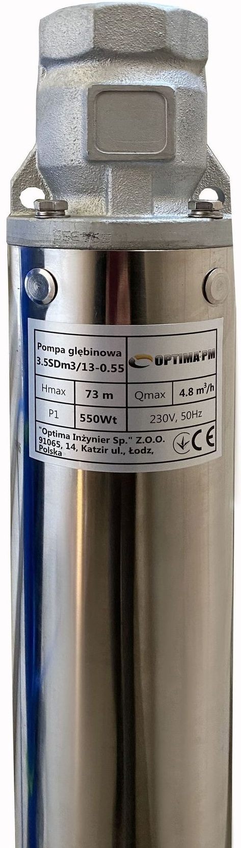 Скважинный насос Optima PM 3.5SDm3/13 + 50 м кабель (000019675) цена 8798 грн - фотография 2
