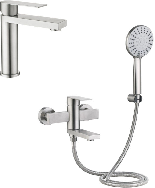 Набор смесителей Lidz Nexus Nickel (k35) (LDNEX001FNKS4918451503)