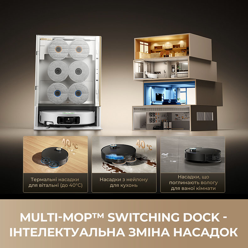 в продажу Робот-пилосос Dreame Bot Matrix10 Ultra Black (RLX95CE-bl) - фото 3