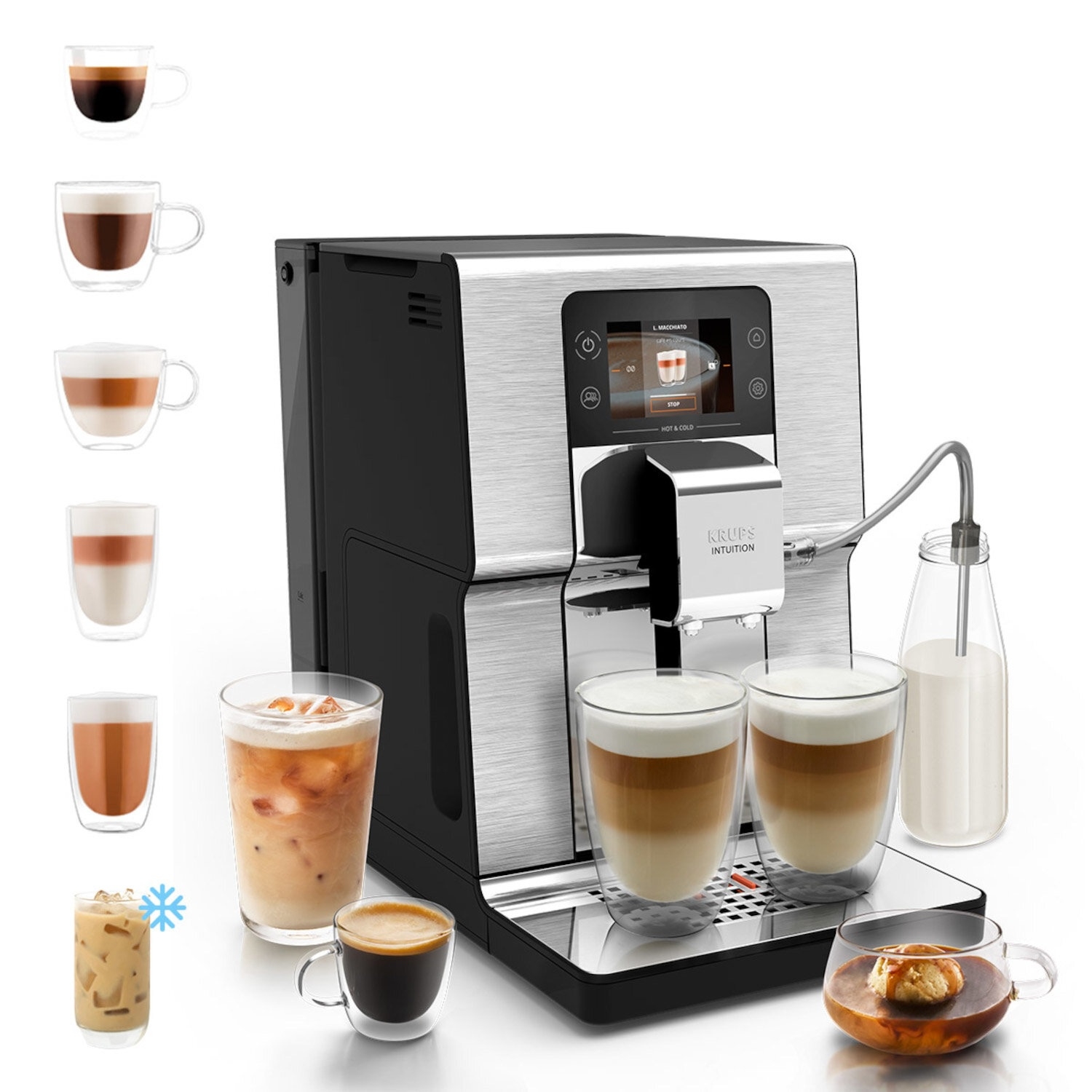 Кофемашина Krups Intuition Experience Hot&Cold EA879EE0 характеристики - фотография 7