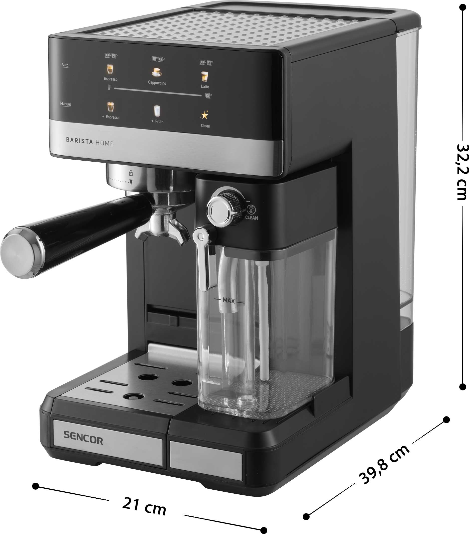 Sencor SES 4060BK Габаритные размеры