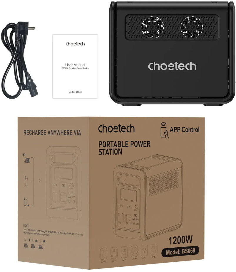 продаём Choetech BS068 (BS068-EU-GY) 1200Вт / 1024Вт/час в Украине - фото 4