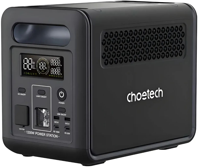 Портативная зарядная станция Choetech BS068 (BS068-EU-GY) 1200Вт / 1024Вт/час