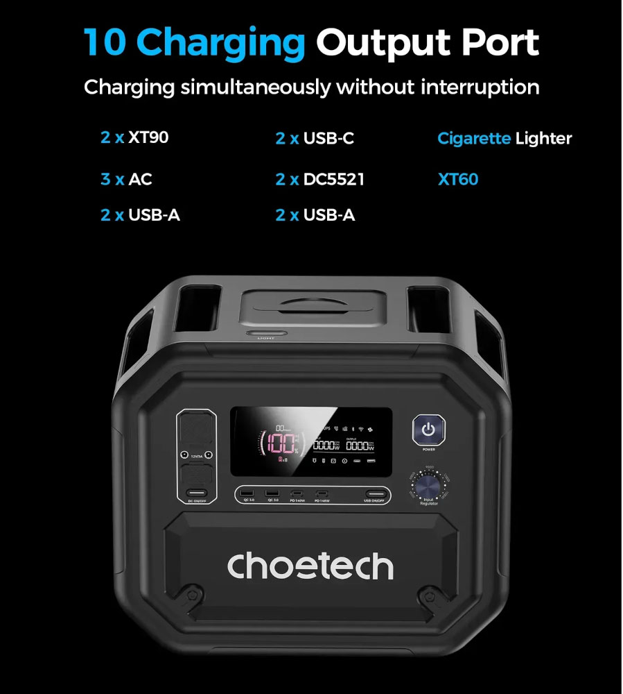 продаём Choetech BS064 (BS064-EU-BK) 2500Вт / 2160Вт/час в Украине - фото 4