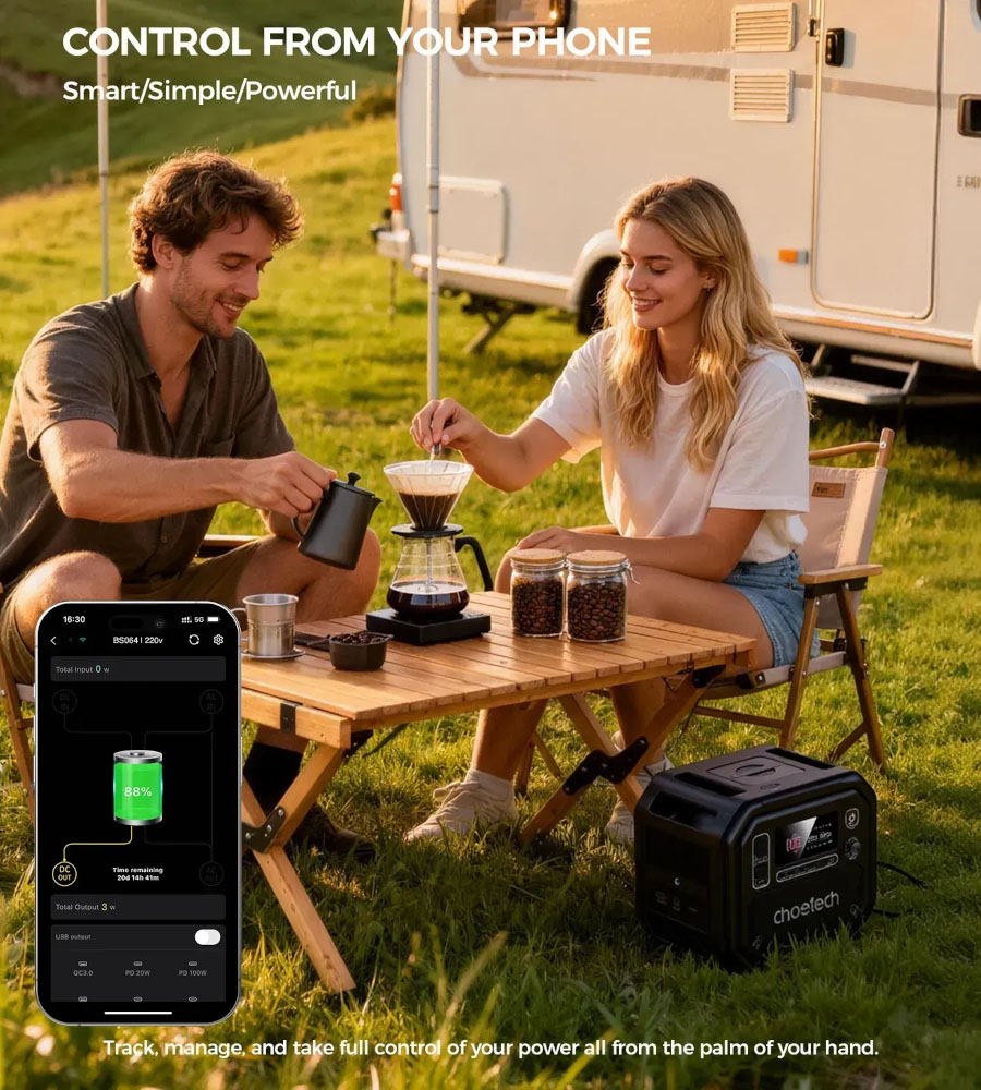 Портативная зарядная станция Choetech BS064 (BS064-EU-BK) 2500Вт / 2160Вт/час инструкция - изображение 6