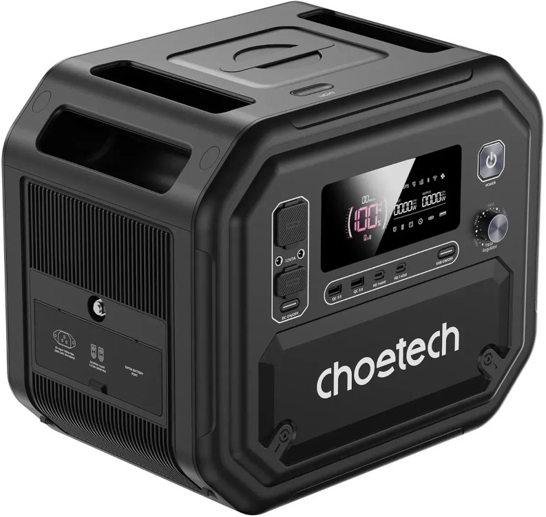 Портативная зарядная станция Choetech BS064 (BS064-EU-BK) 2500Вт / 2160Вт/час