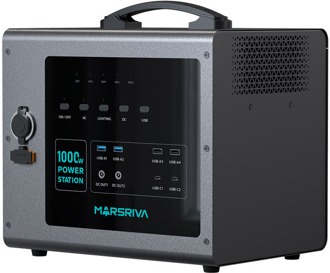 Портативная зарядная станция Marsriva MP10 1000Вт / 1008Вт/час цена 20999 грн - фотография 2