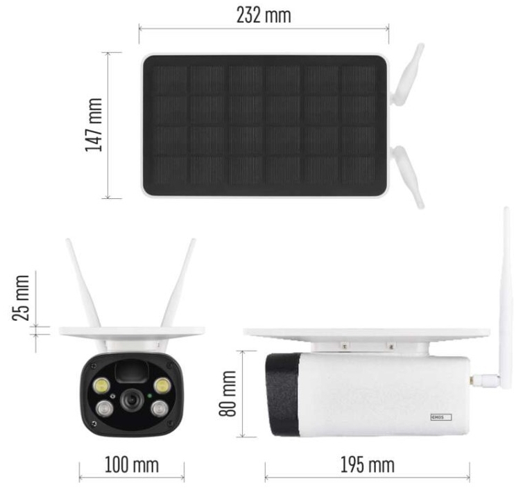 Emos IP-600 Eye (H4056) Габаритні розміри