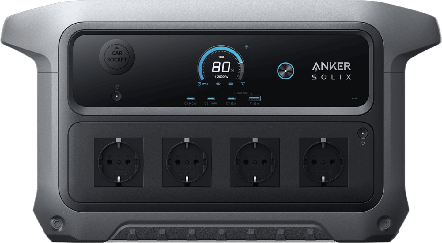 Портативна зарядна станція Anker Solix C2000 Gen2 3000Вт / 2048Вт*год ціна 59999 грн - фотографія 2