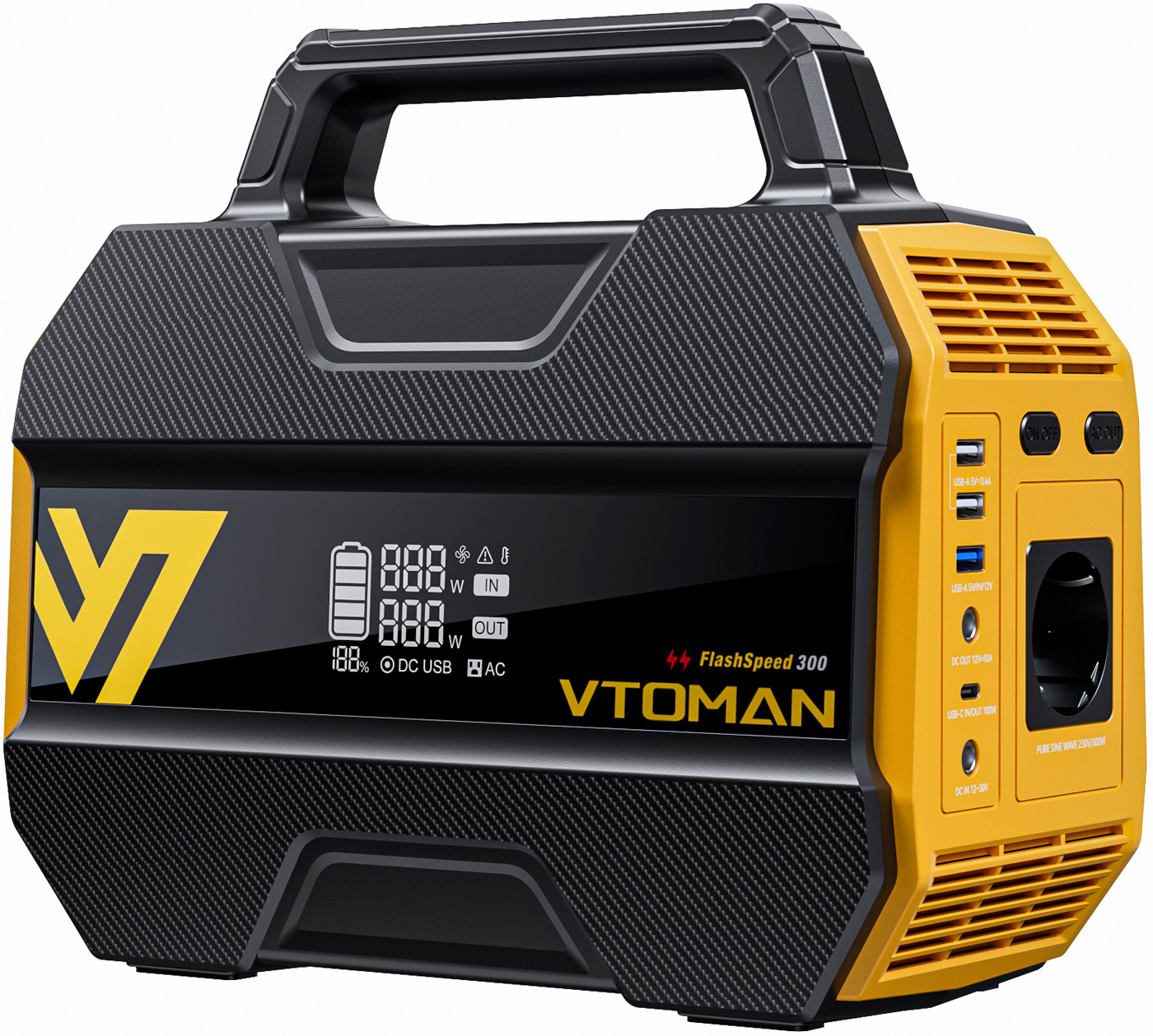 Портативная зарядная станция Vtoman FlashSpeed 300, 300Вт / 230Вт*час цена 7499 грн - фотография 2