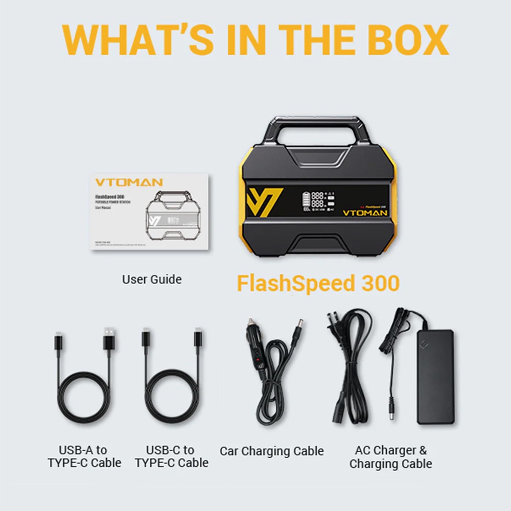 Портативная зарядная станция Vtoman FlashSpeed 300, 300Вт / 230Вт*час обзор - фото 8