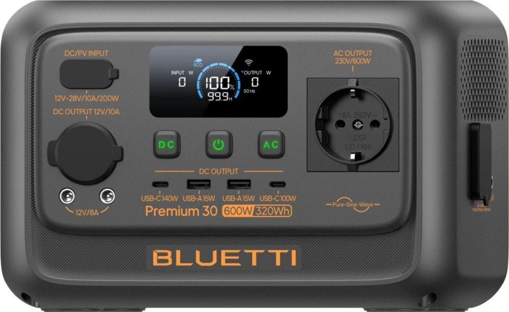 Портативная зарядная станция Bluetti Premium 30 V2, 600 Вт / 320 Вт*час цена 14456 грн - фотография 2