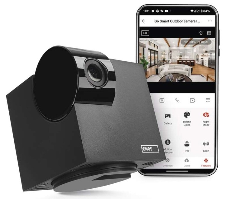 IP відеокамера Emos IP-110 Cube (H4061) ціна 4129 грн - фотографія 2