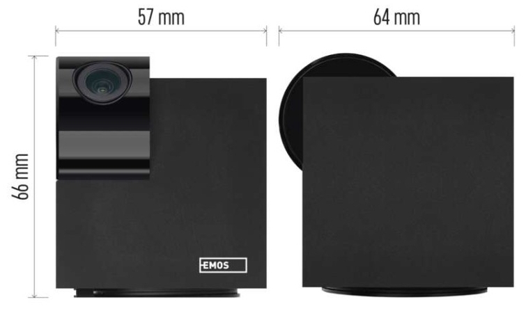 Emos IP-110 Cube (H4061) Габаритні розміри
