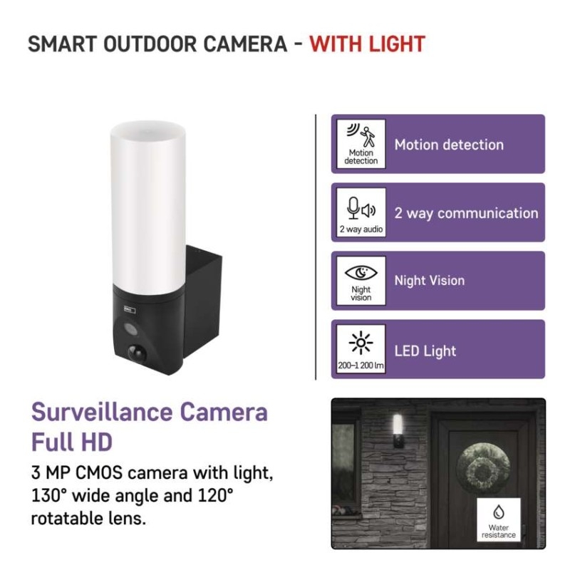 в продажу IP відеокамера Emos IP-310 Torch (H4065) - фото 3