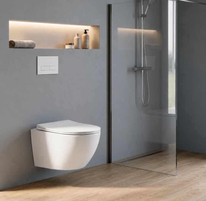 Комплект інсталяції з унітазом Ravak FrameCore Direct RKUC3000003 + Унітаз підвісний Ravak WC Concept Oval RimOFF RKUM000009 з сидінням Soft Close (RKUSET8001) ціна 8719 грн - фотографія 2