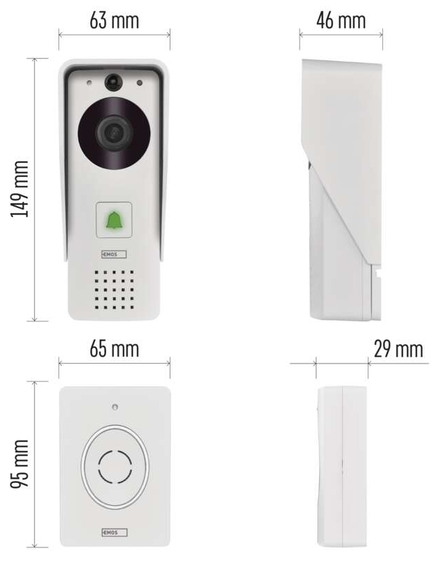 Emos IP-09D (H4030) Габаритні розміри