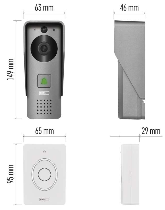 Emos IP-09C (H4031) Габаритні розміри