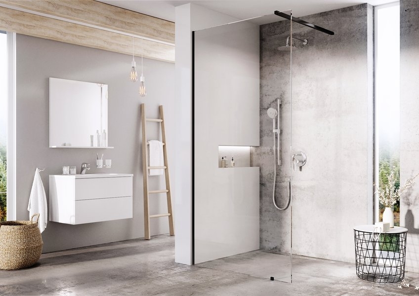 Душова кабіна Ravak Walk-In Wall 80 чорний+transparent (GW9W40300Z1) ціна 12974 грн - фотографія 2