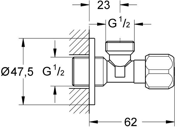 Grohe 2201600M (10 шт.) Габаритні розміри