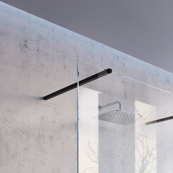 Душова стінка Ravak Walk-In Wall 90 чорний+transparent (GW9W70300Z1) ціна 14280 грн - фотографія 2