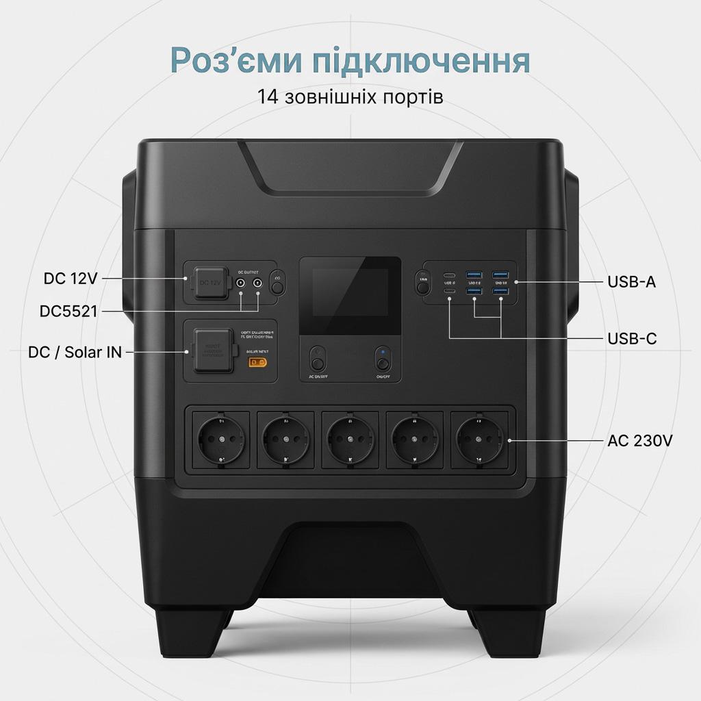 Портативна зарядна станція Craftfull Powerstation Fast Charge PS3600, 2000Вт / 3248Вт*год відгуки - зображення 5
