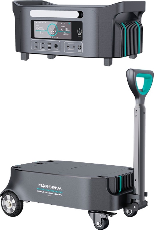Портативная зарядная станция Marsriva H1060, 2200Вт / 1037Вт*час цена 40999 грн - фотография 2