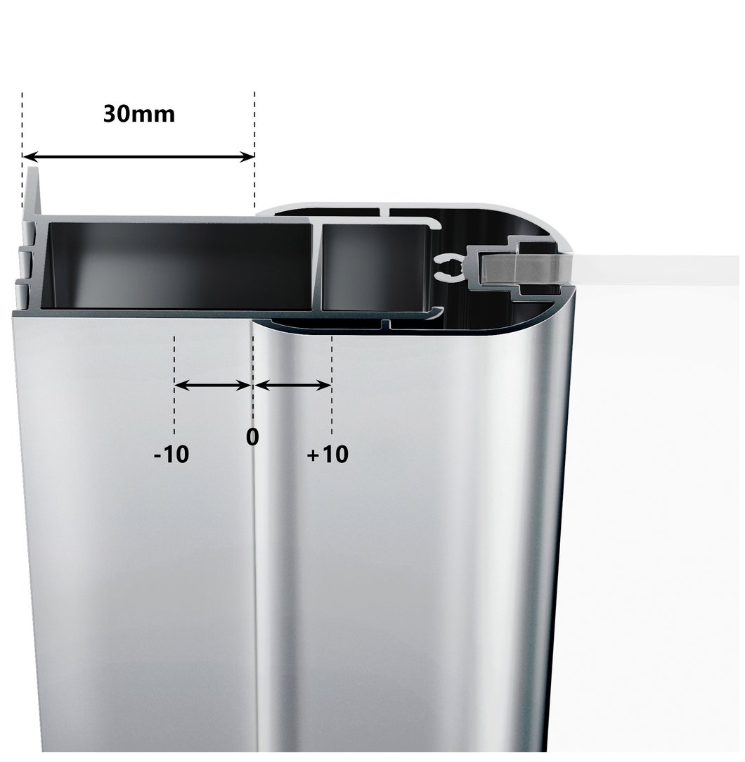 Душові двері Ravak Chrome 100 см CSD2-100 полірований алюміній+transparent (0QVACC00Z1) інструкція - зображення 6