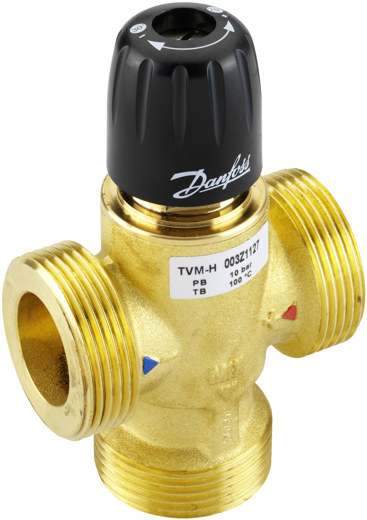 Трехходовой клапан термостатический Danfoss TVM-H 25, 30-70°С, DN25, Kvs 3 (003Z1127) цена 6048 грн - фотография 2