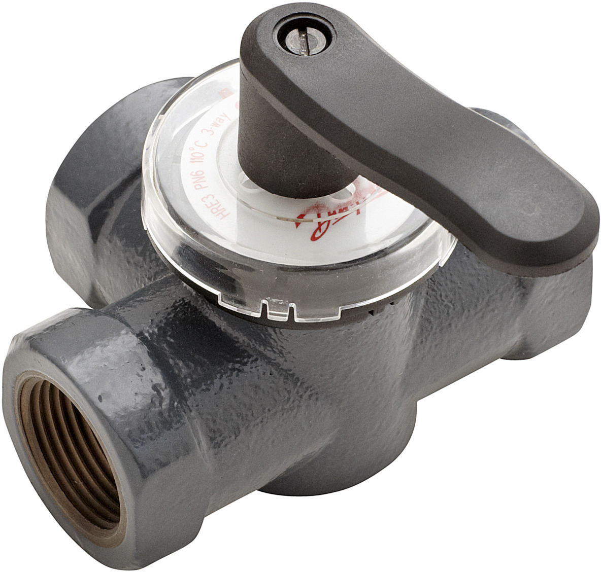 Характеристики трехходовой клапан Danfoss HRE3, DN20, PN6, Kvs 6.3 (065Z0418)