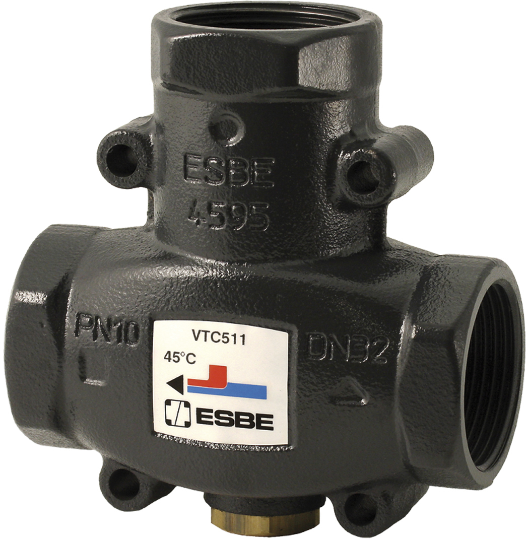 Термостатический клапан ESBE VTC511, DN32, Rp 1¼", Kvs14, 65°С (51021200)