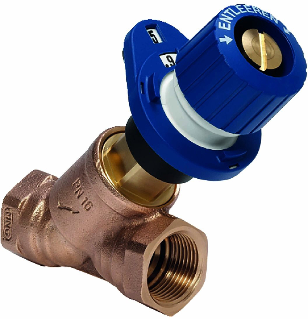 Ручной балансировочный клапан Honeywell Kombi-3-plus, Blue, DN40 PN16 Kvs 22 (V5010Y0040)