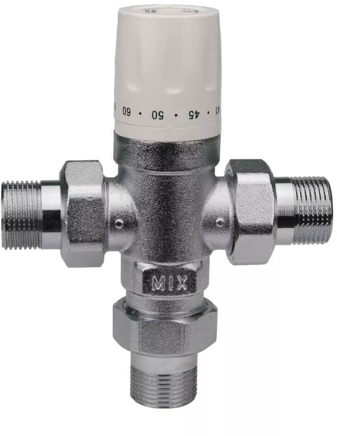 Трехходовой термостатический смесительный клапан Karro KR1081, 1/2"