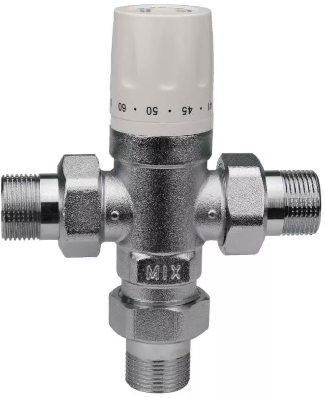 Трехходовой термостатический смесительный клапан Karro KR1081, 3/4"