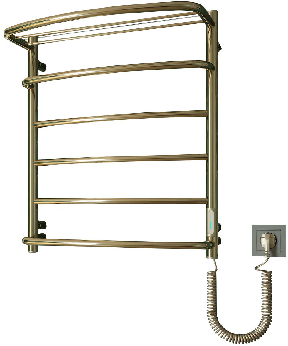 Полотенцесушитель Элна Каскад с полкой 6 Голд цена 8999 грн - фотография 2