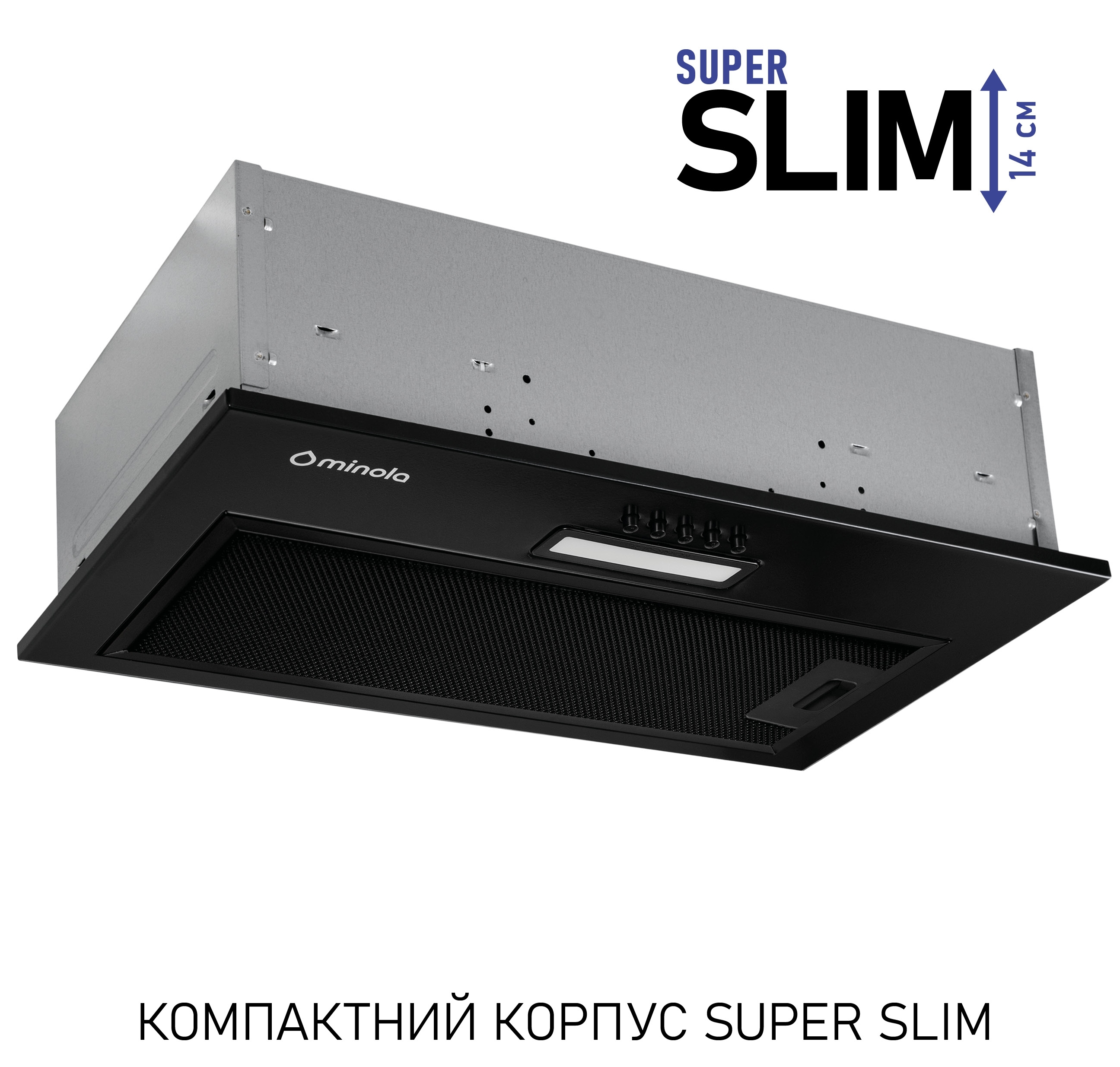 Кухонна витяжка Minola HBI 5014 BLF Led ціна 2699 грн - фотографія 2