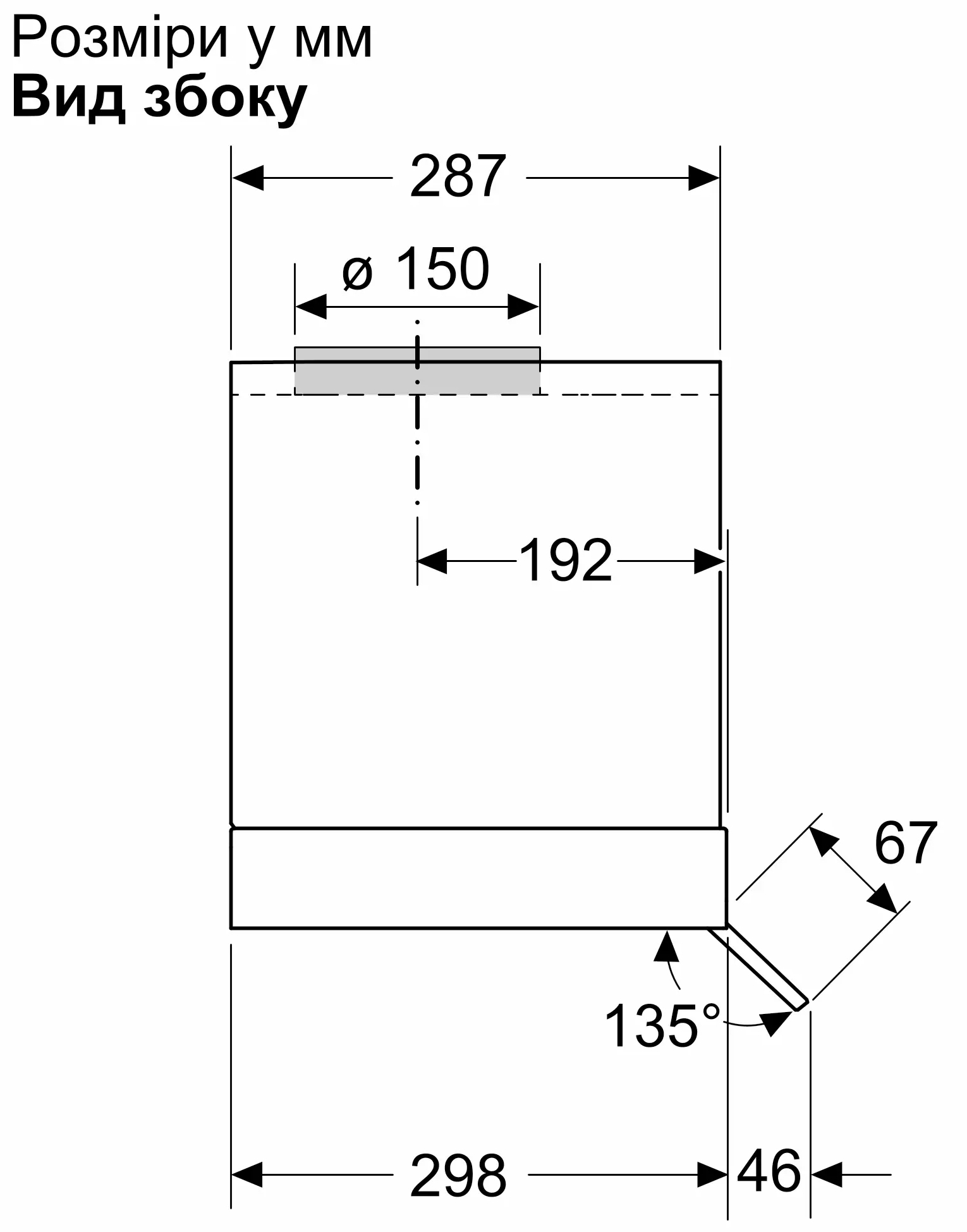 Siemens LJ65BCC60 Габаритные размеры