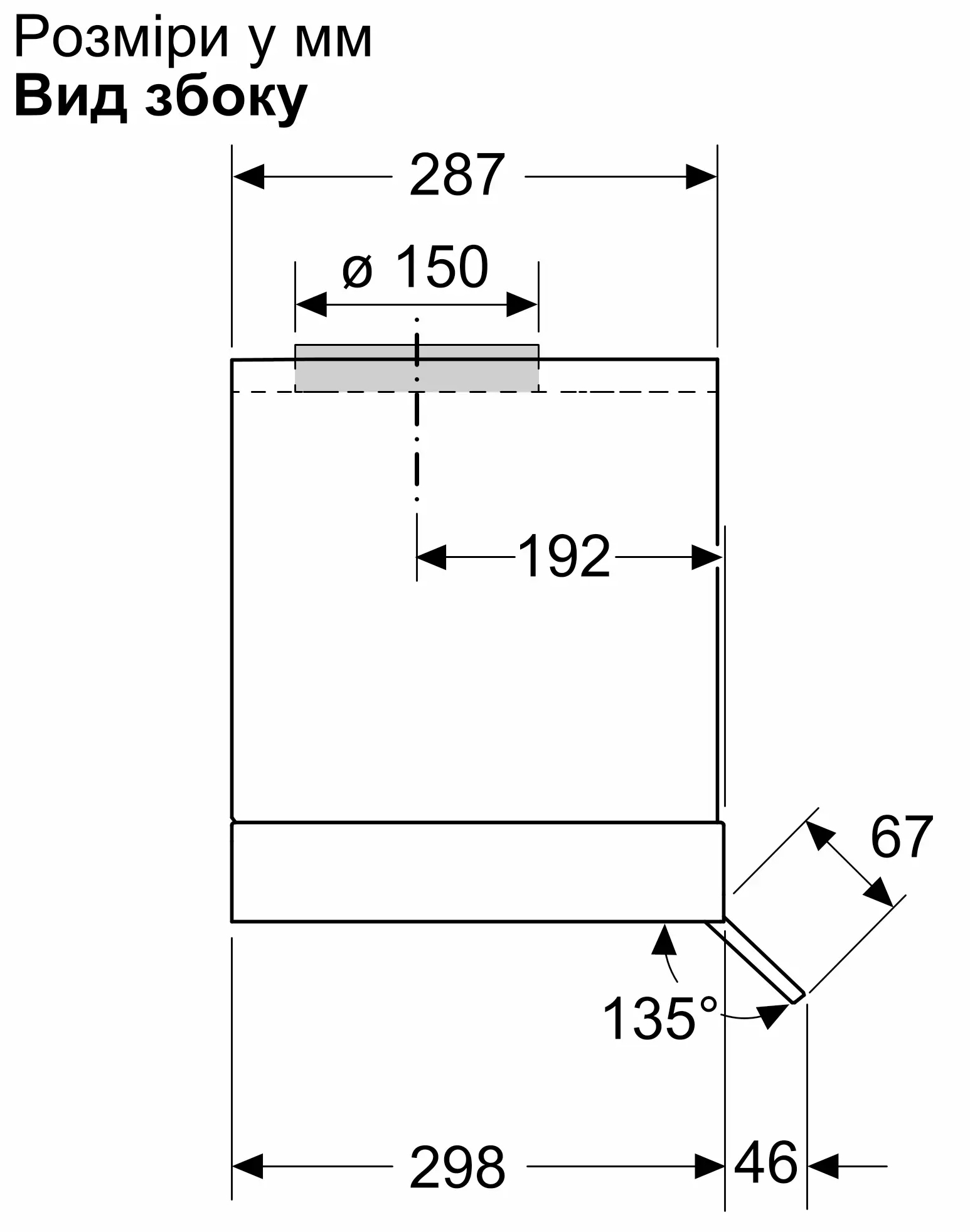 Siemens LJ85BCC60 Габаритные размеры