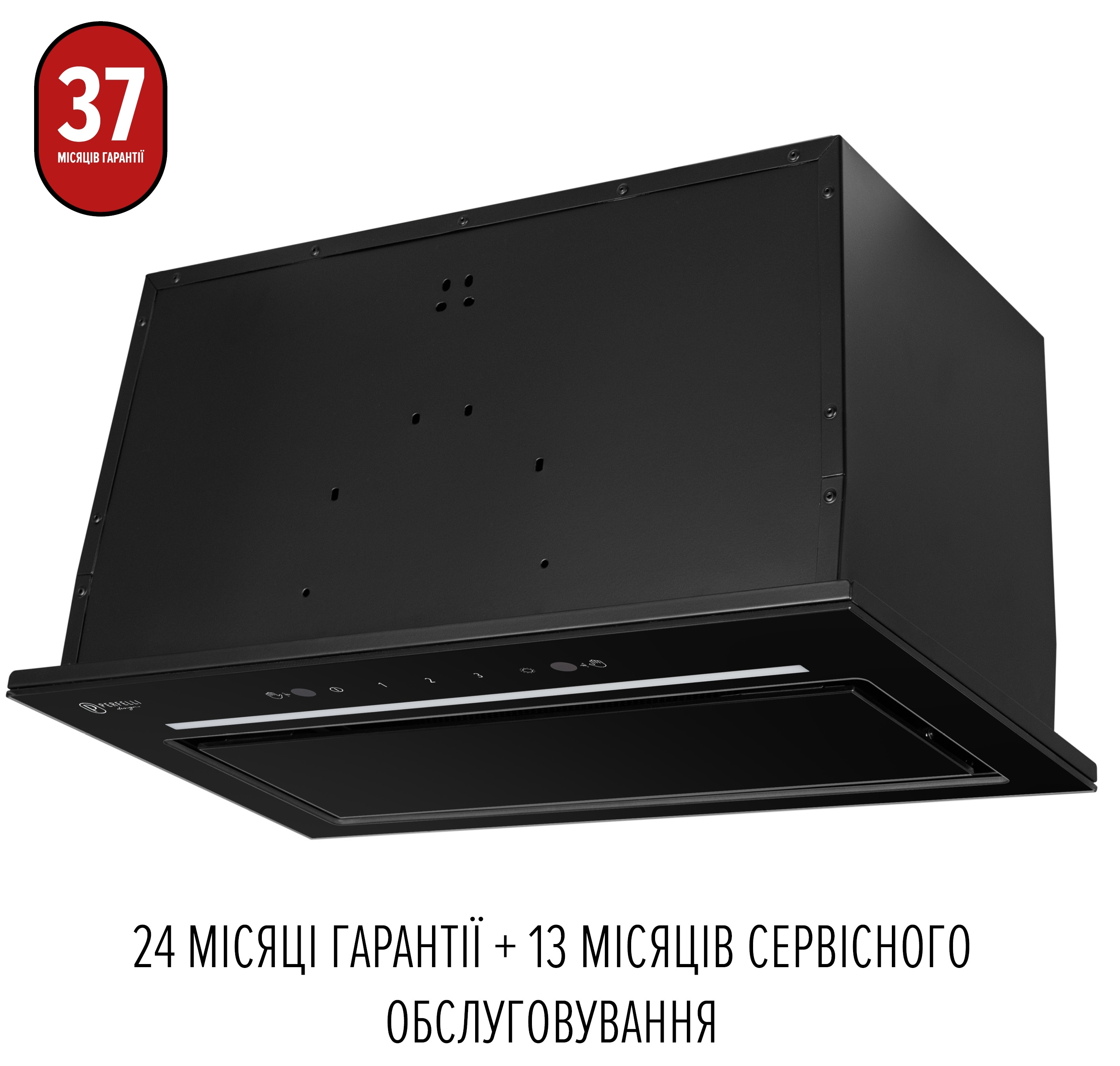 обзор товара Кухонная вытяжка Perfelli Design Filini 5 NW Nero Silenzio - фотография 12