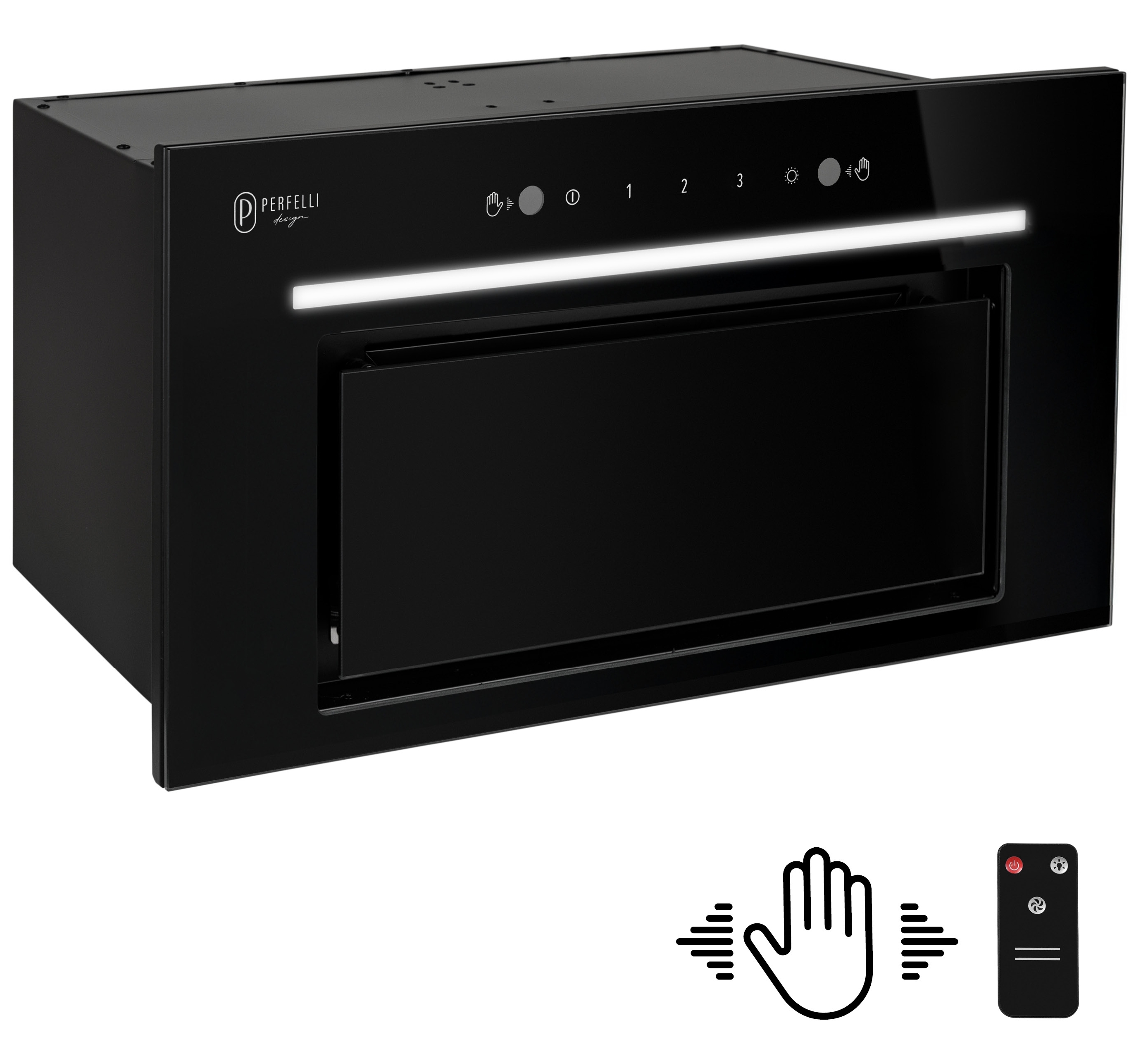 Кухонная вытяжка Perfelli Design Filini 6 Nero цена 11999 грн - фотография 2