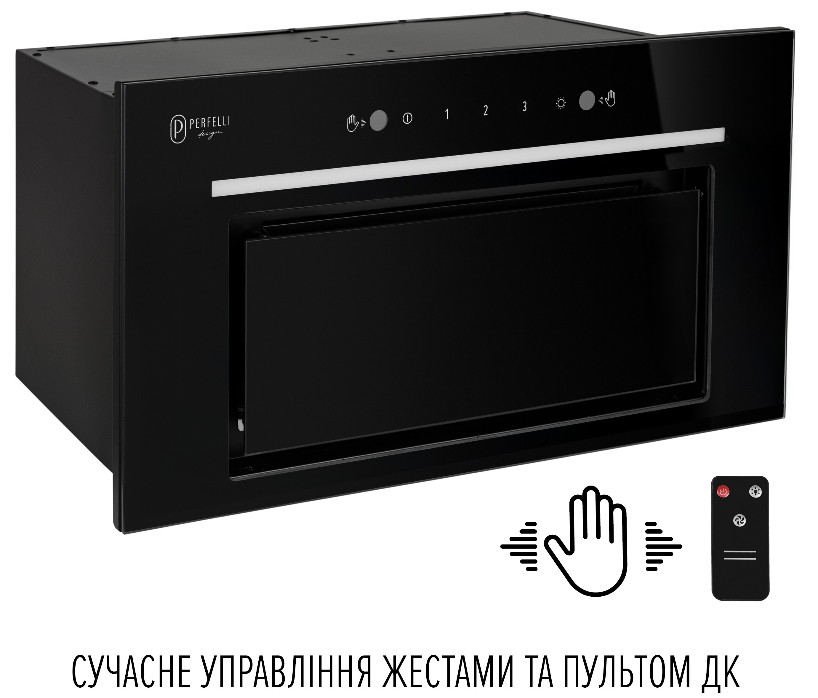 Кухонная вытяжка Perfelli Design Filini 6 Nero характеристики - фотография 7