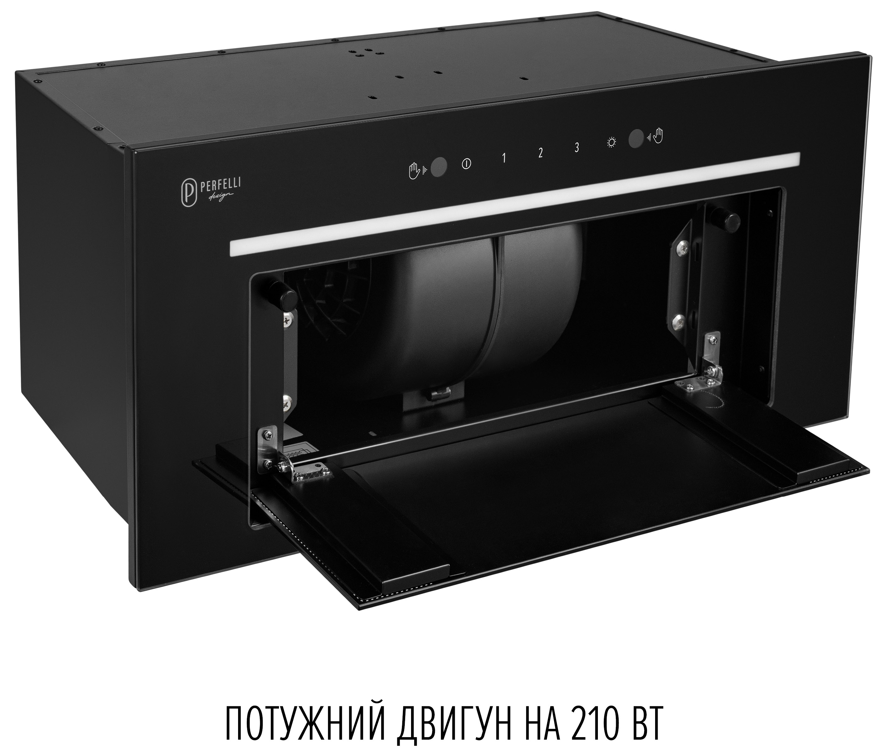 Кухонная вытяжка Perfelli Design Filini 6 Nero внешний вид - фото 9