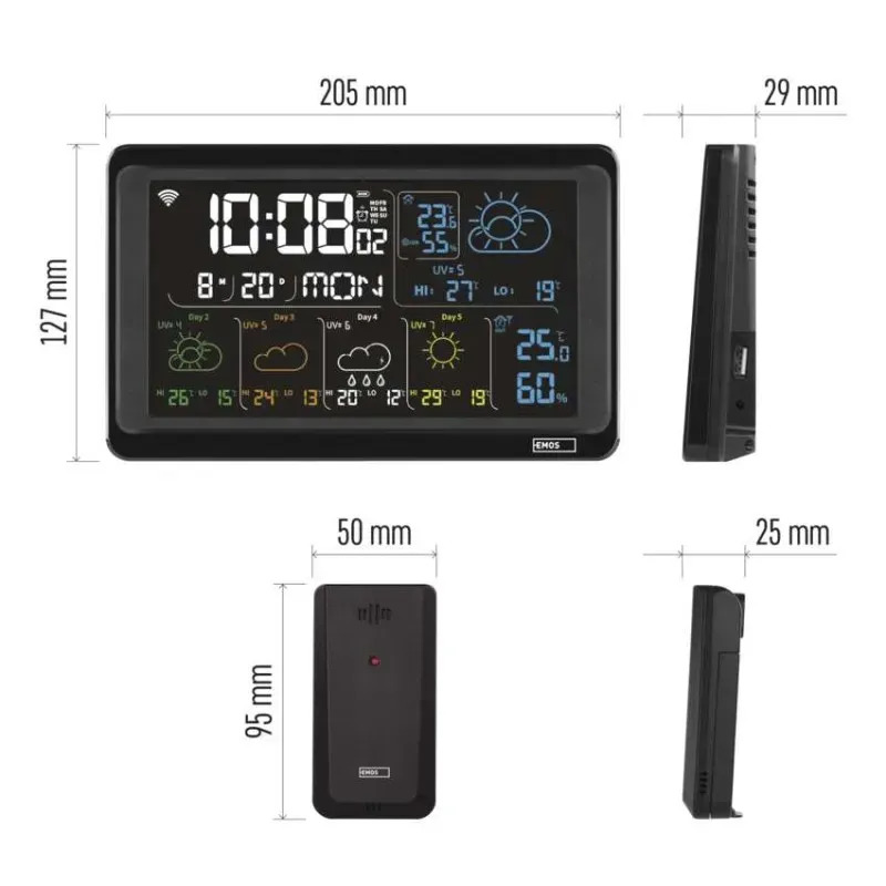 Emos E8610 Габаритные размеры