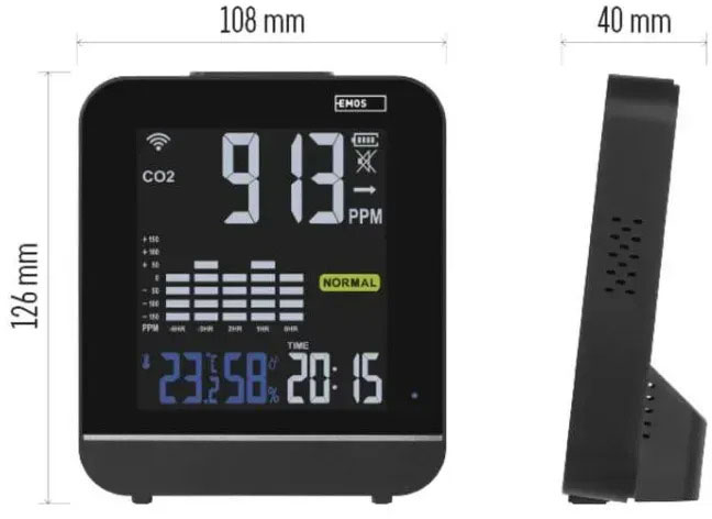 Emos E30300 с WiFi Габаритные размеры