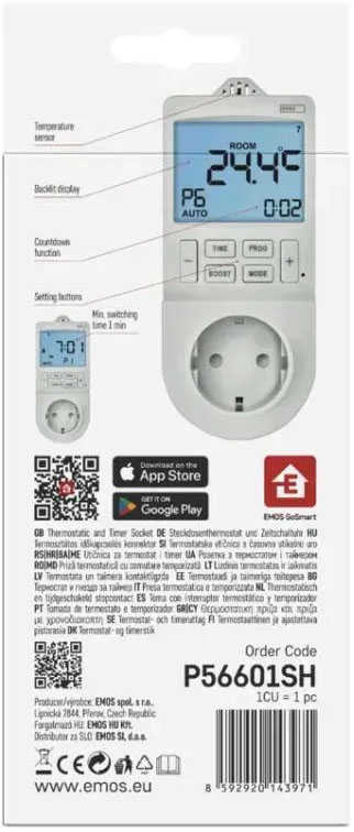 обзор товара Термостат Emos P56601SH WiFi - фотография 12