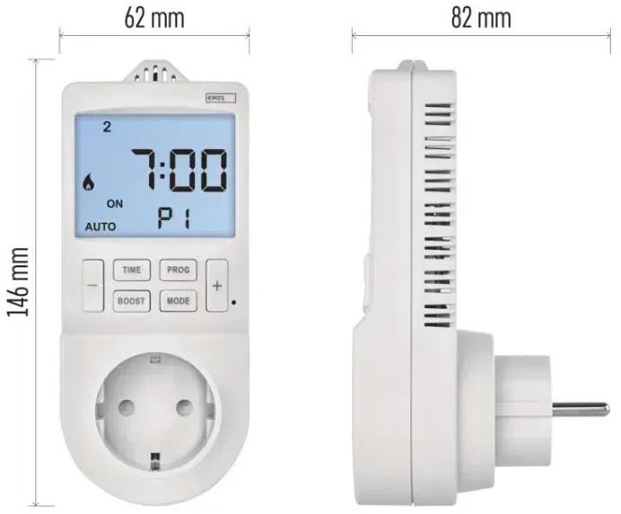 Emos P56601SH WiFi Габаритные размеры